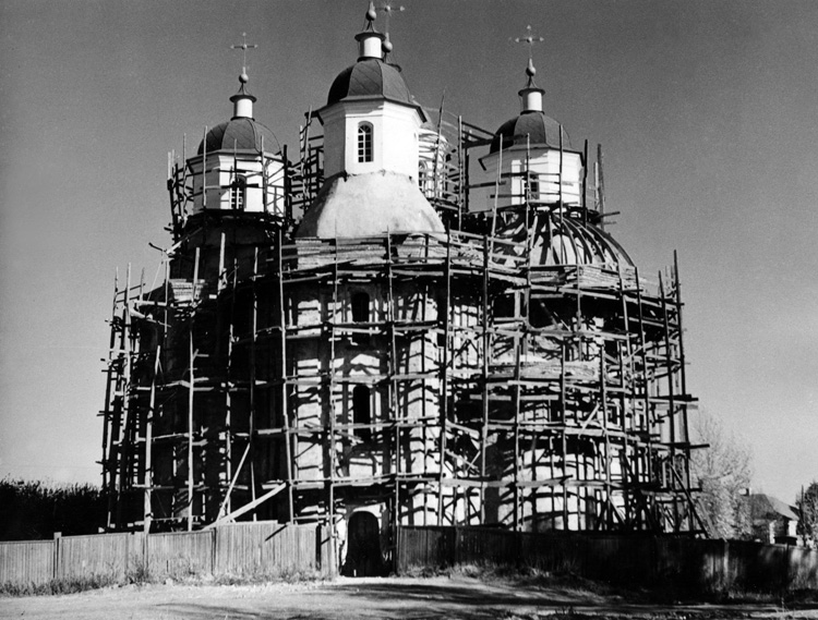 Спасо-Преображенський собор під час реконструкції, 80-90 ті роки ХХ ст.